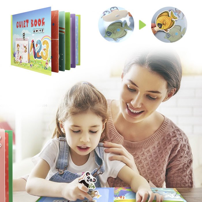 Детска образователна книга - цифри- QuietBook