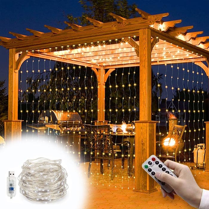 LED лампички за завеса 3x3m - Curtainlight