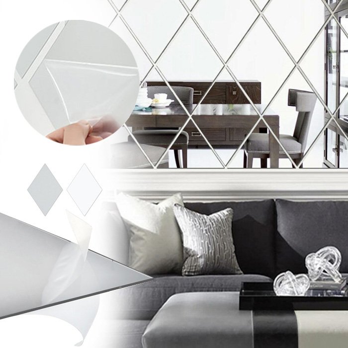 Огледални стикери за стена - Diamondwall