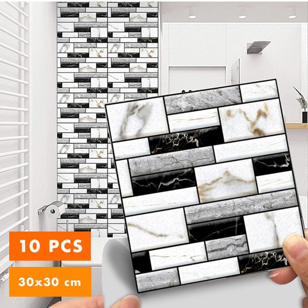 3D мраморни стикери за стена - Marmorsticker