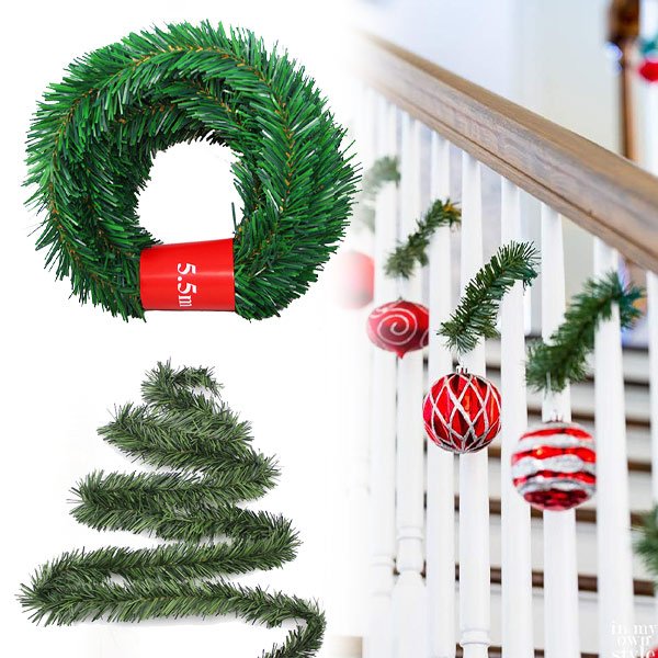 Коледно гирляндче от бор, 5.5m - Garland