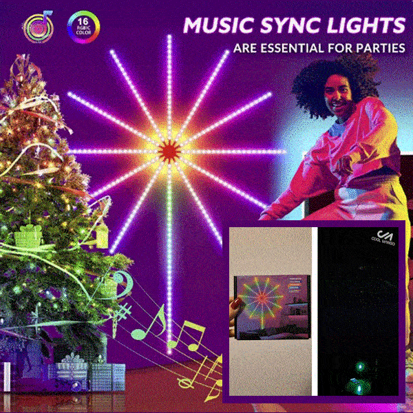 LED светлини с цвят на фойерверки - Firework