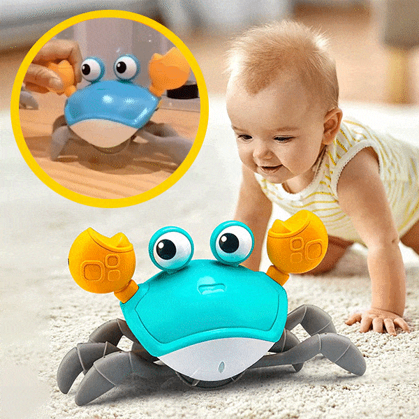 Интерактивна играчка краб с музика и светлини - Craby