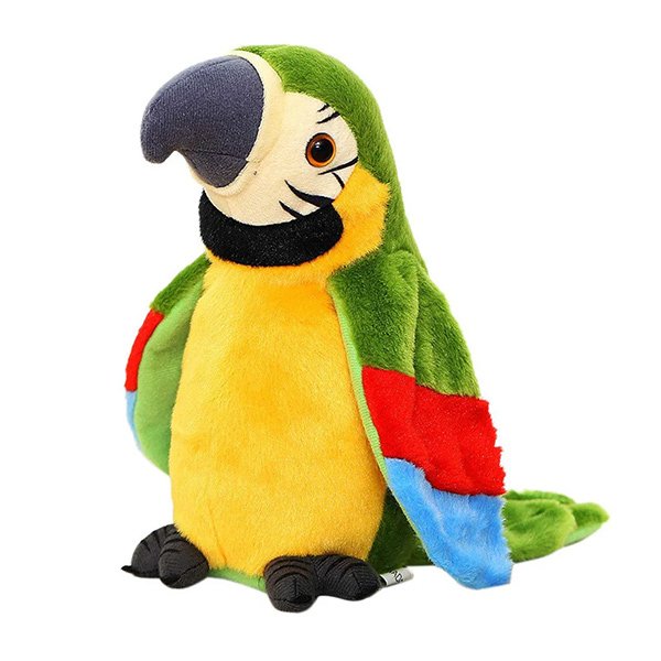 Мек плюшен говорещ папагал - Parrot
