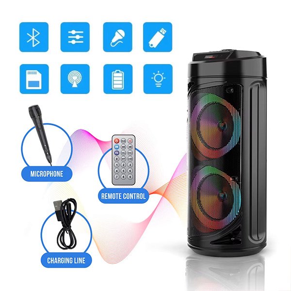 6 в 1 преносим bluetooth високоговорител - Partybox