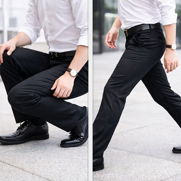 Мъжки еластични официални панталони – Stretchpants (Без гладене)