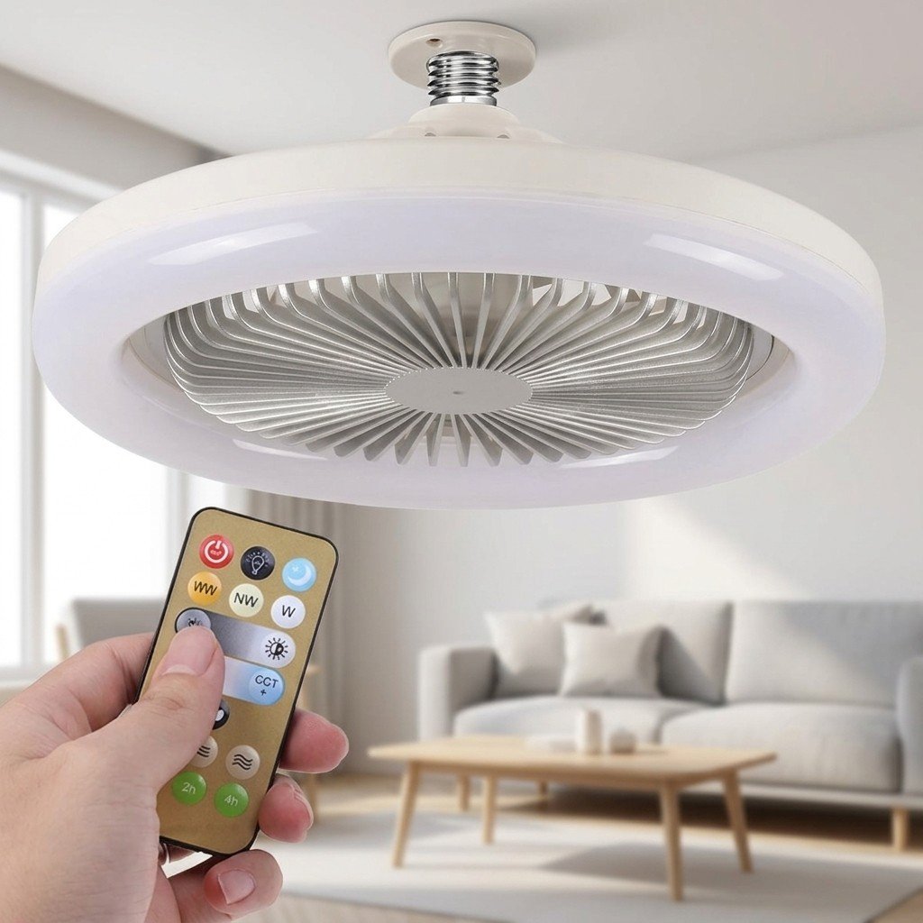 Таванен вентилатор с осветление – Fanny (Студен бриз + ярка светлина)